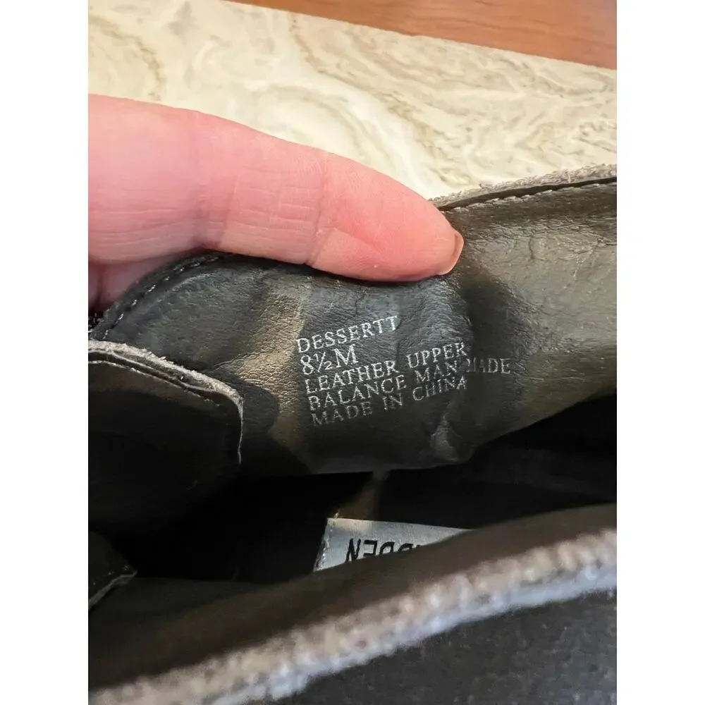 Steve Madden gray suede wedge booties 8.5